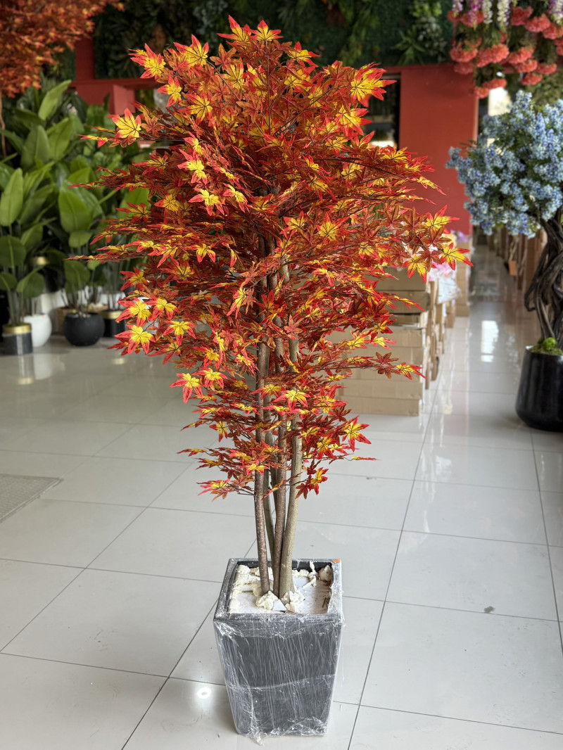 BTY-33 Kızıl Çınar Yapay Ağaç – 180 cm | Tek Gövde