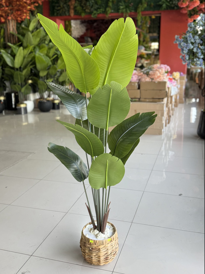 YNC-046 12 Yapraklı Starliçe Yapay Bitki – 160 cm