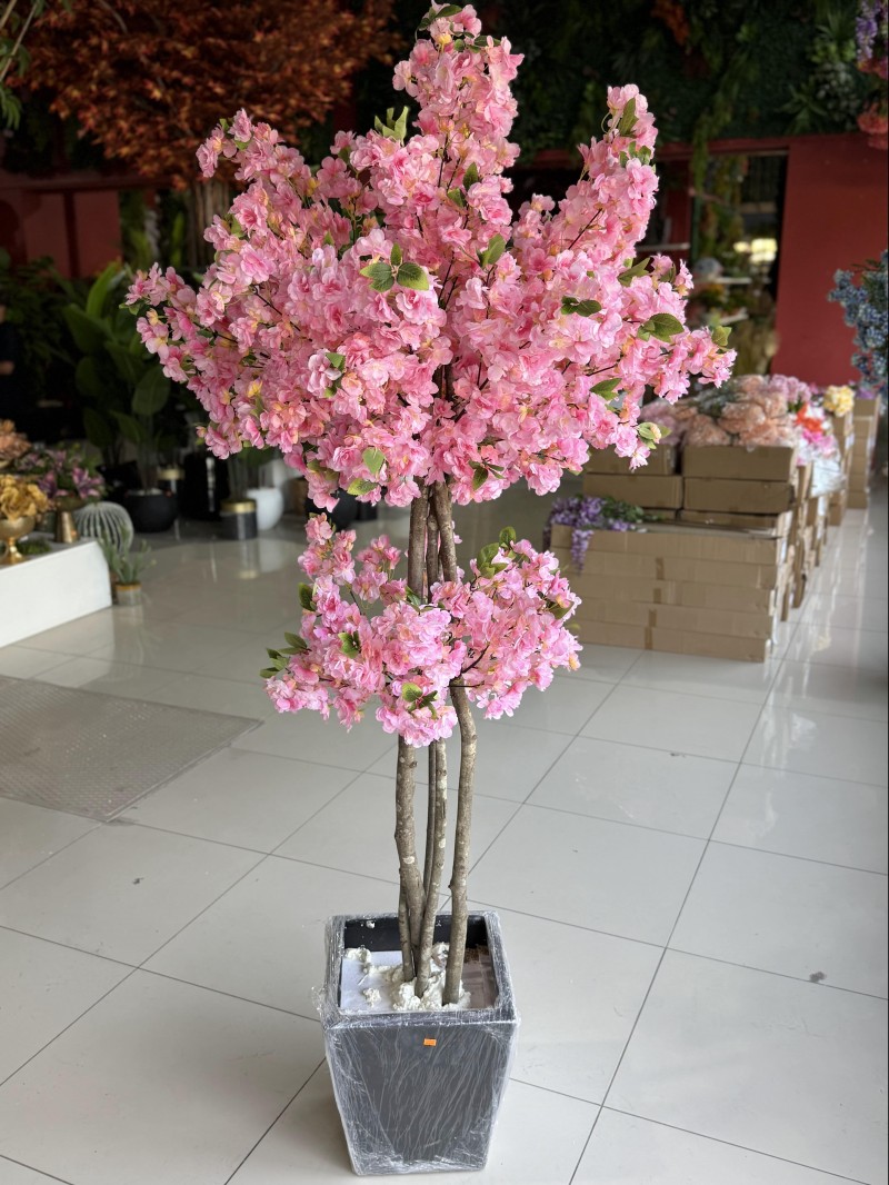 YNC-313 Pembe Bahar Dalı – 190 cm | Romantik ve Zarif Yapay Ağaç