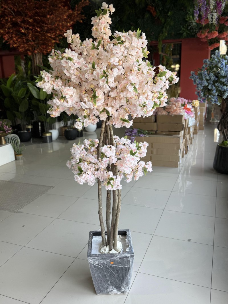 YNC-313 Şeker Pembe Bahar Dalı – 190 cm | Canlı ve Etkileyici Yapay Ağaç
