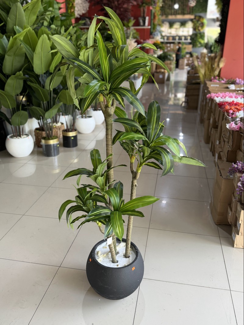 YNC-348 Masengena 3 Gövdeli Yapay Ağaç – 160 cm | Zarif ve Doğal Görünüm