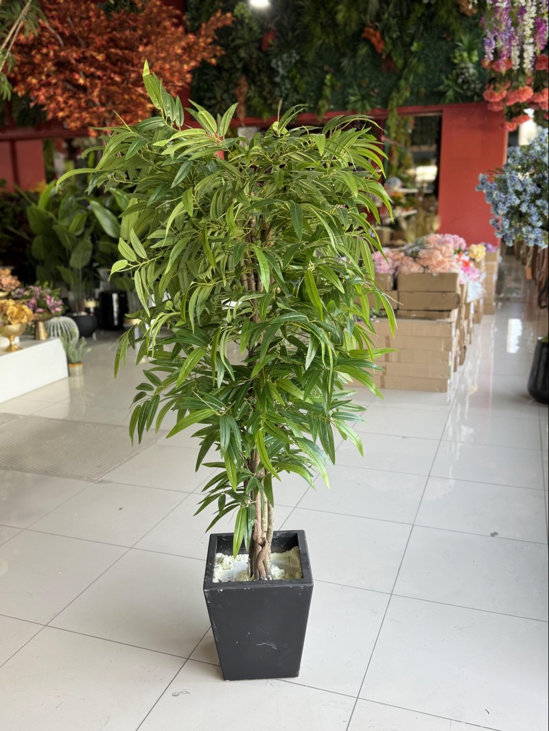 YC-1030 Bambu Yaprağı Yapay Ağaç – 190 cm | Tropikal Esinti, Modern Dekorasyonla Buluşuyor