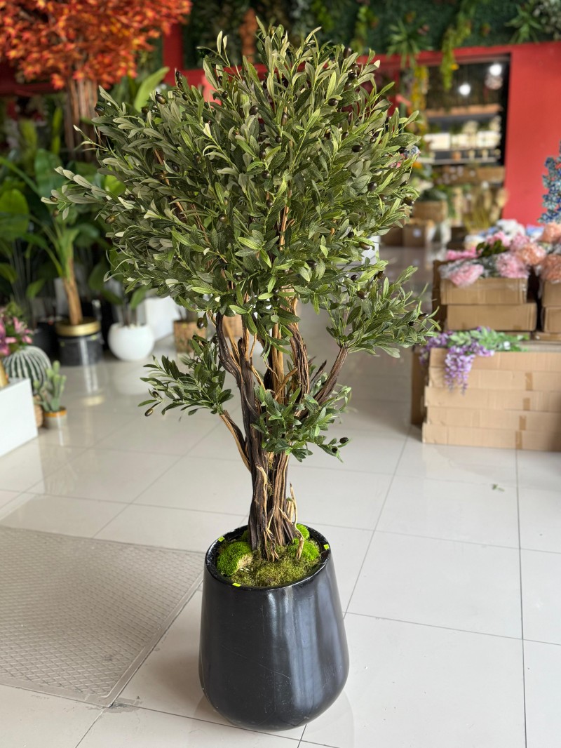 YNC-295 Bonzai Gövdeli Yapay Ağaç – 175 cm | Estetik Kıvrımlı Form ve Doğal Etki