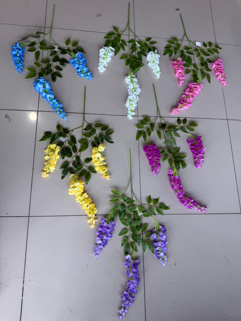 YNC-213 – Sarkan Wisteria Yapay Çiçek (90 cm)