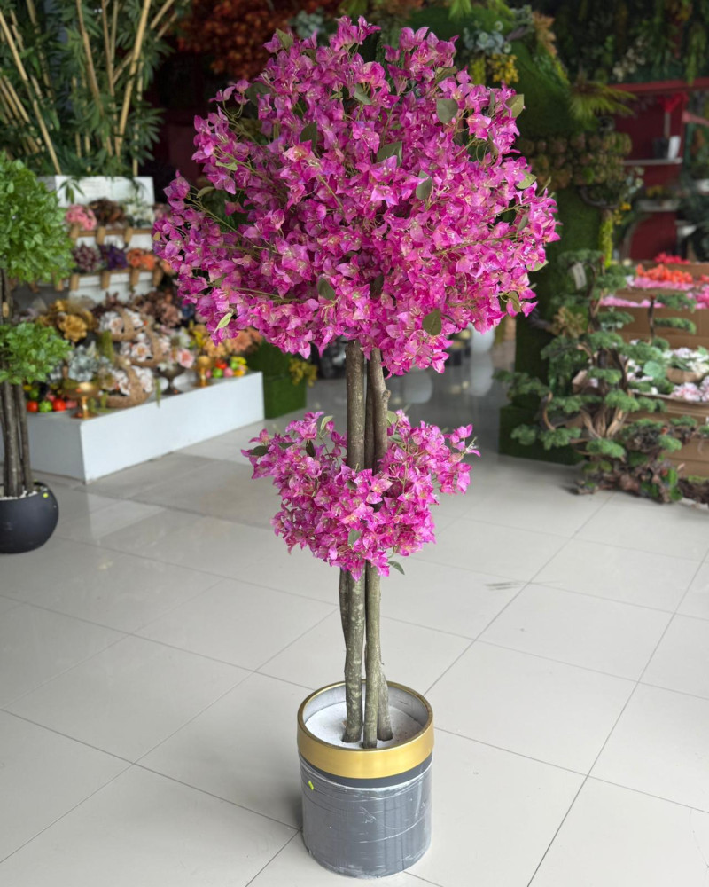 ync-203 Fuşya Begonvil Yapay Ağaç  