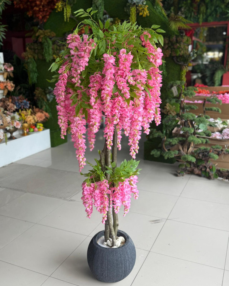 YNC-213 Pembe Wisteria Sarkan Yapay Ağaç