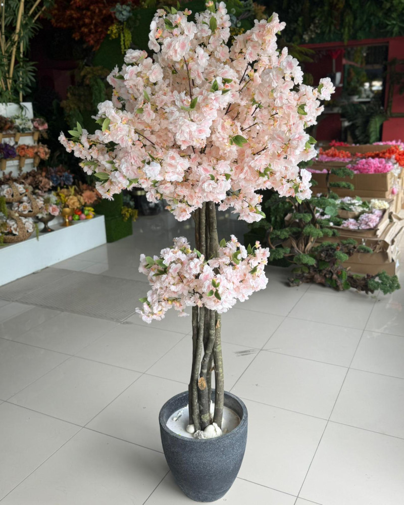 YNC-313 Pembe Bahar Dalı Yapay Ağaç