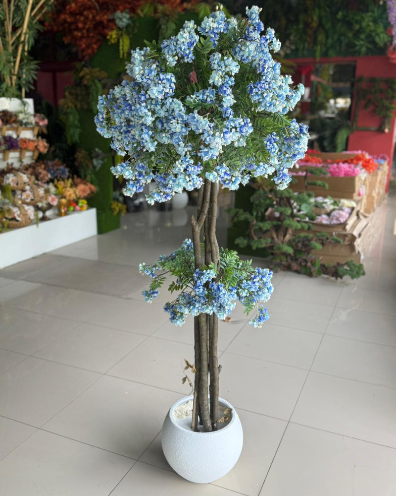 Ync-357 Mavi Bahar Dalı Yapay Ağaç