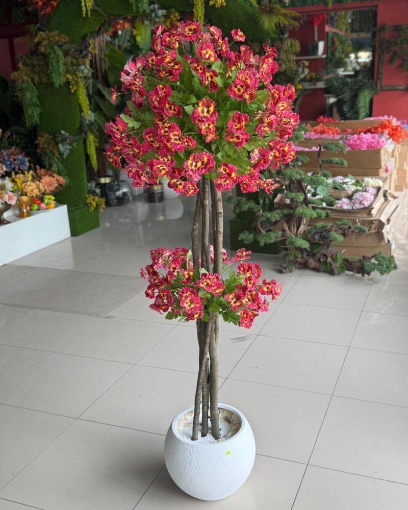 YNC-365 Kırmızı Menekşe Yapay Ağaç