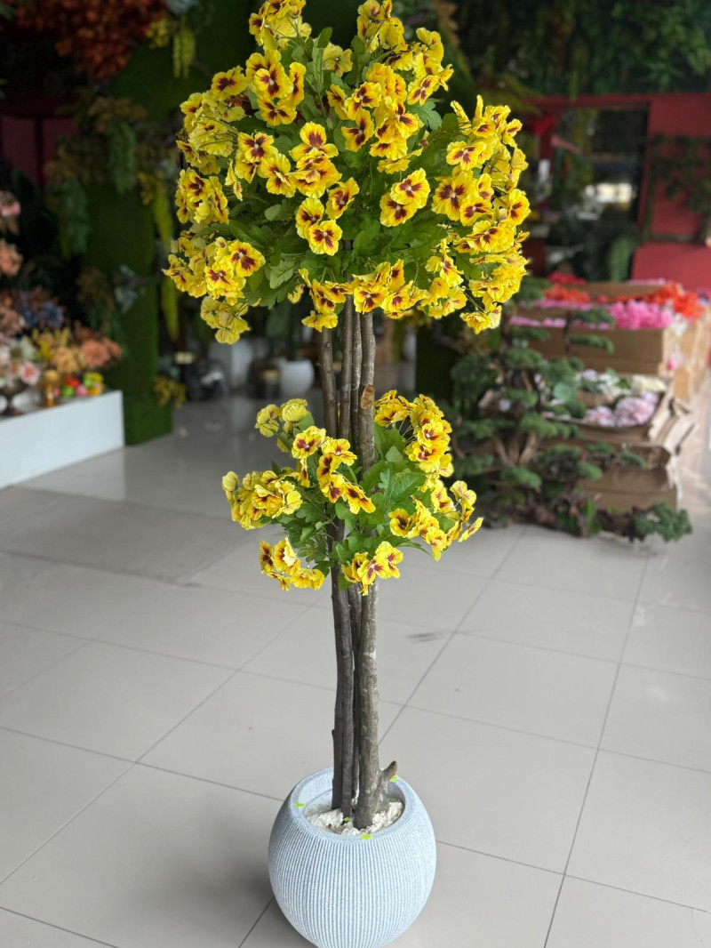 Ync-365 Sarı Menekşe Yapay Ağaç